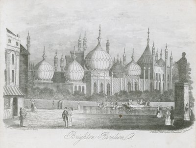 Gesamtansicht des Brighton Pavilion von J.T. Wood